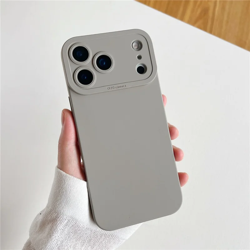 YCADEN For iPhone 17 Pro Case Precision Cutout TPU Protective Phone Cover - Titanium Grey