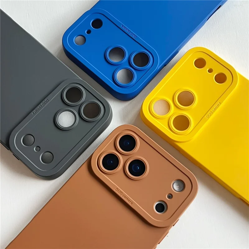YCADEN For iPhone 17 Pro Case Precision Cutout TPU Protective Phone Cover - Khaki