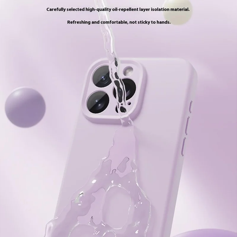 YCADEN Для iPhone 15 Pro Max Чехол Совместимый с MagSafe Точные вырезы TPU Чехол для телефона - Morandi Purple