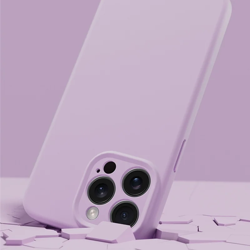 YCADEN Для iPhone 15 Pro Max Чехол Совместимый с MagSafe Точные вырезы TPU Чехол для телефона - Morandi Purple