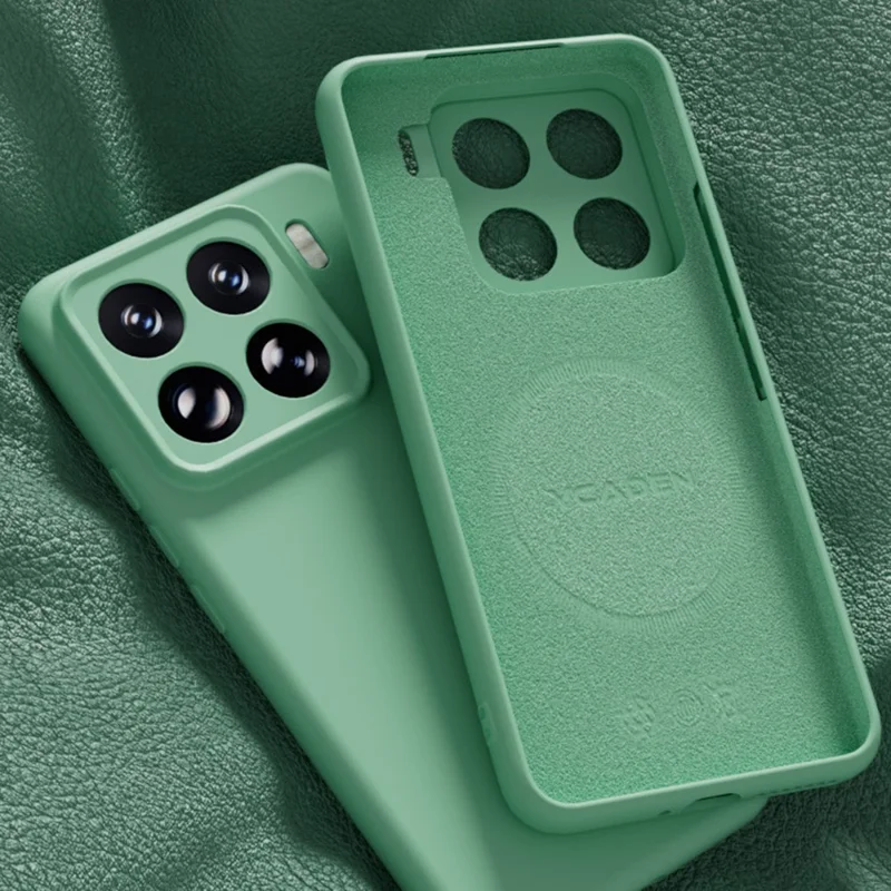 YCADEN For Xiaomi 15 Pro Case Compatible with MagSafe Precise Cutouts TPU Phone Back Cover - Grass Green