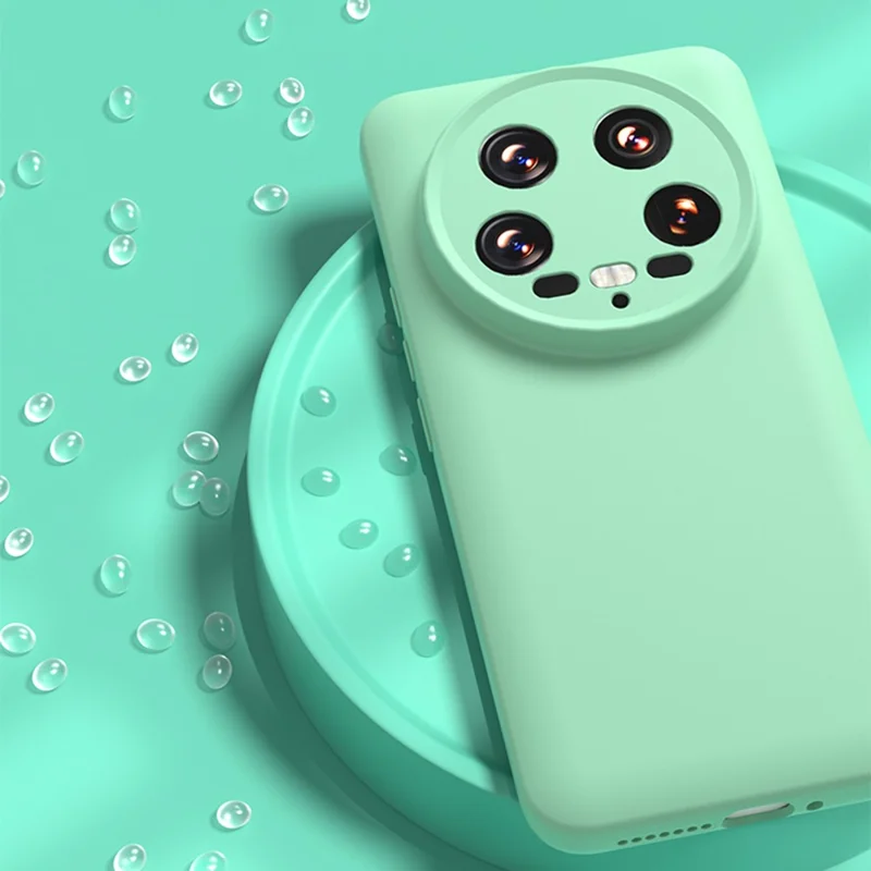 YCADEN Étui Compatible avec Xiaomi 14 Ultra avec MagSafe, Découpes Précises, Coque Arrière en TPU - Vert Herbe