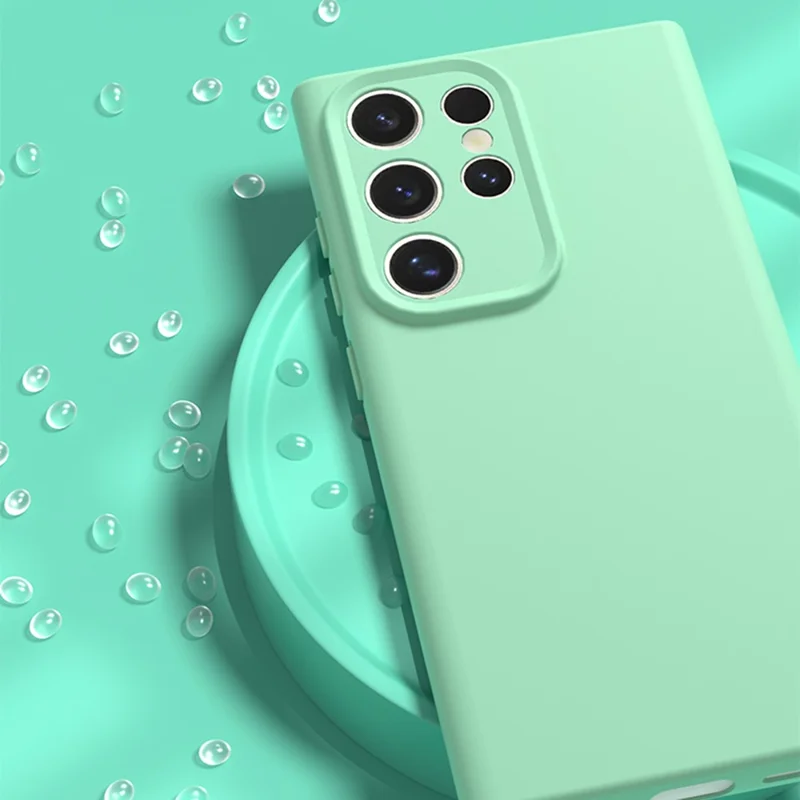 YCADEN Obudowa na Samsung Galaxy S24 Ultra, Precyzyjne wycięcia, Tylna Nakładka z TPU - Zielony Trawy