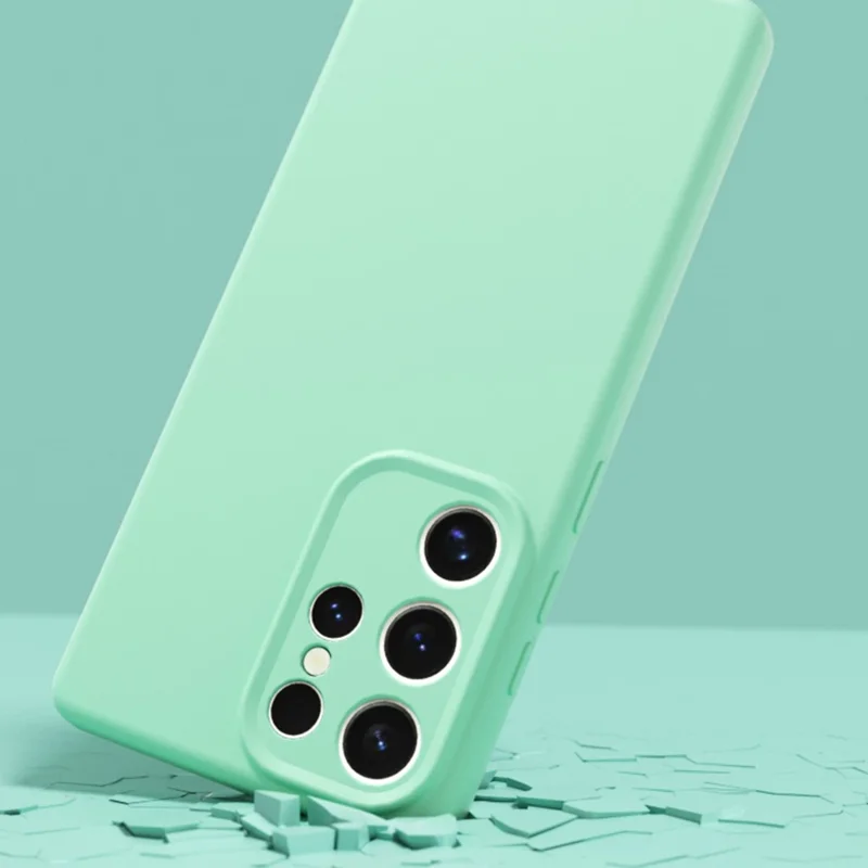 YCADEN For Samsung Galaxy S25 Ultra Case Precise Cutouts TPU Phone Back Cover - Bean Green