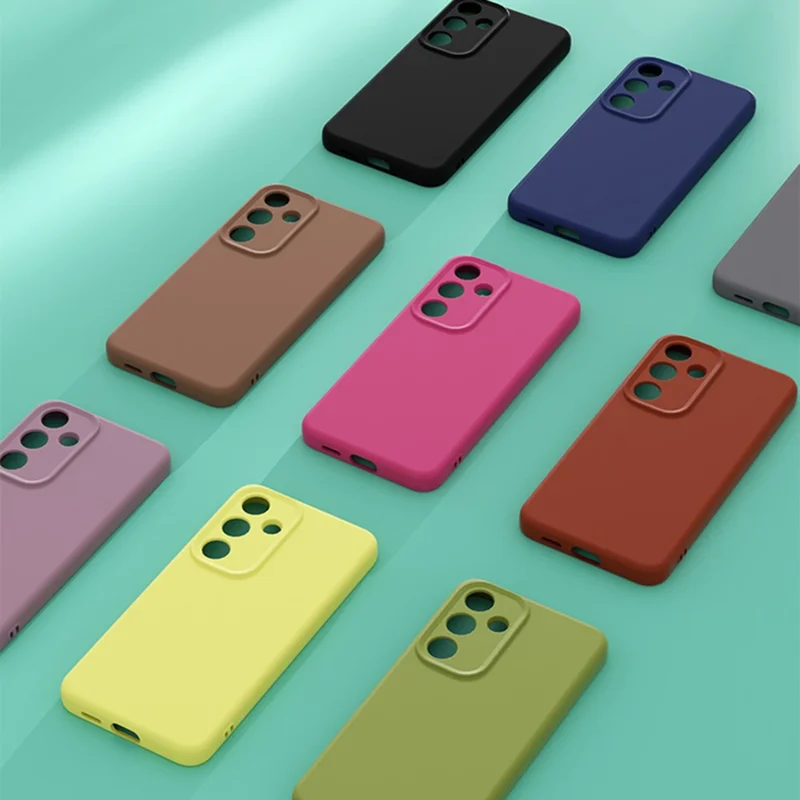 YCADEN For Samsung Galaxy S24+ Case Precise Cutouts TPU Phone Back Cover - Bean Green