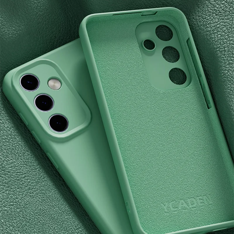 YCADEN For Samsung Galaxy S24 Case Precise Cutouts TPU Phone Back Cover - Grass Green