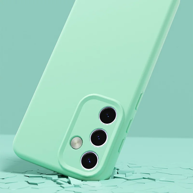 YCADEN For Samsung Galaxy S24 Case Precise Cutouts TPU Phone Back Cover - Grass Green