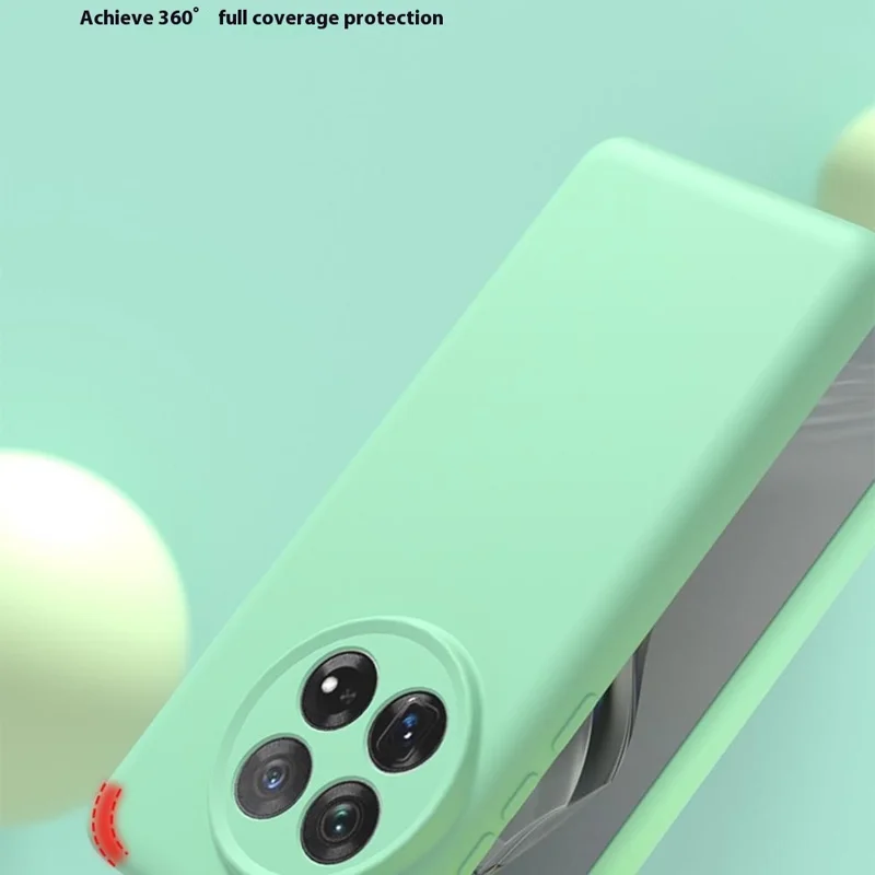 YCADEN For OnePlus 12 5G Case Precise Cutouts TPU Phone Back Cover - Grass Green