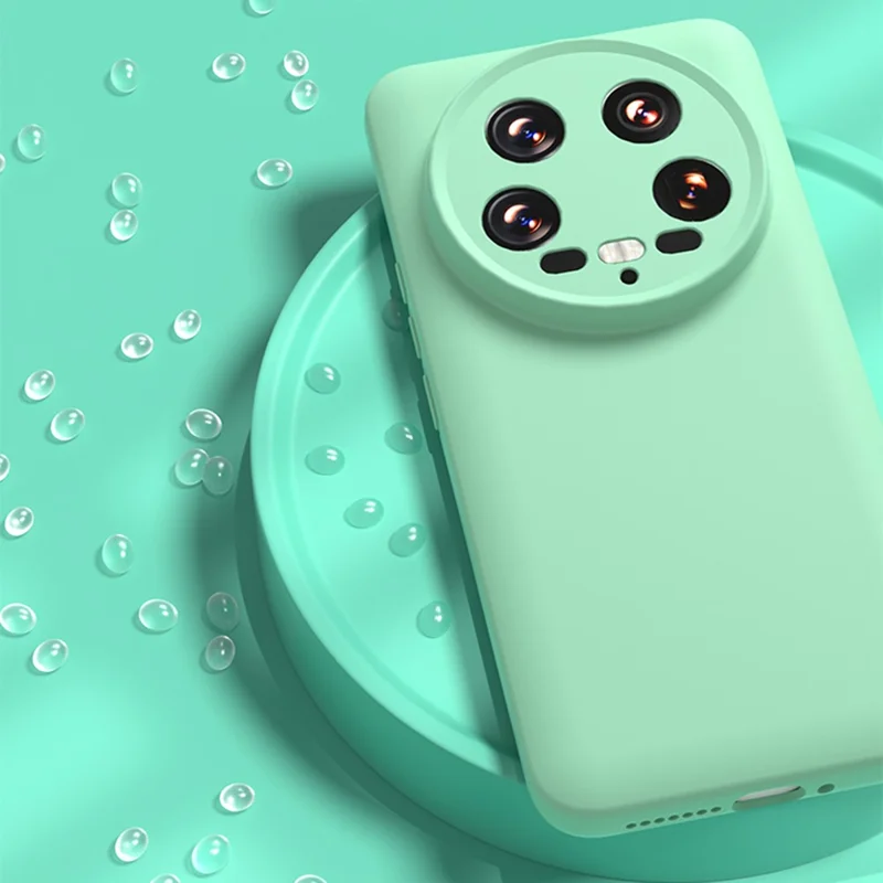 YCADEN Per Xiaomi 14 Ultra Custodia Tagli Precisi TPU Custodia Posteriore del Telefono - Verde Erba