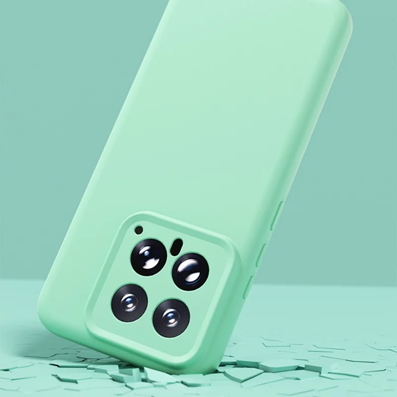 YCADEN Für Xiaomi 14 Hülle Präzise Aussparungen TPU Telefonrückseite - Grasgrün