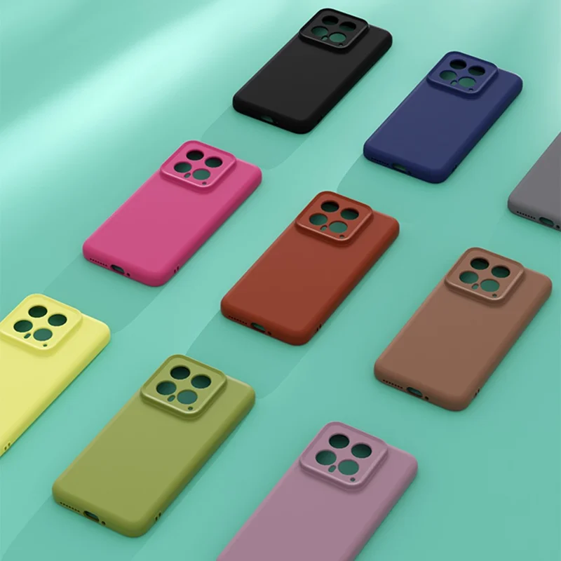 YCADEN Für Xiaomi 14 Hülle Präzise Aussparungen TPU Telefonrückseite - Grasgrün