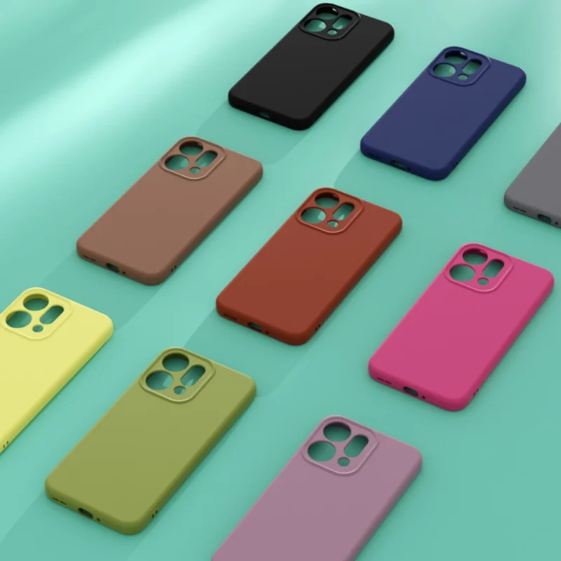 YCADEN For Oppo Reno14 5G (Global) Case Precise Cutouts TPU Phone Back Cover - Bean Green
