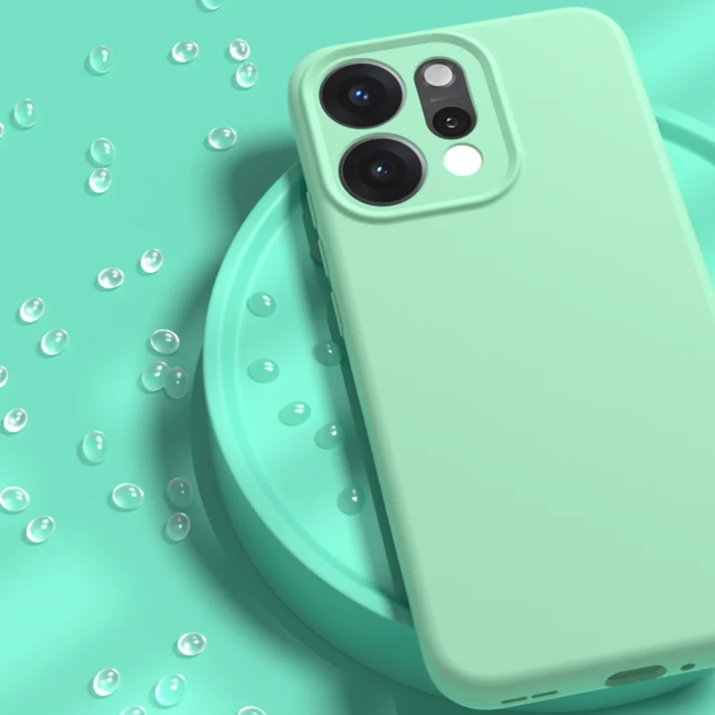 YCADEN Pour Oppo Reno14 Pro 5G (Global) Étui Découpes Précises TPU Housse Arrière de Téléphone - Vert Herbe