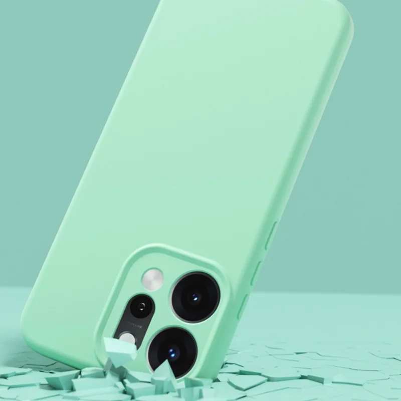 YCADEN Pour Oppo Reno14 Pro 5G (Global) Étui Découpes Précises TPU Housse Arrière de Téléphone - Vert Herbe