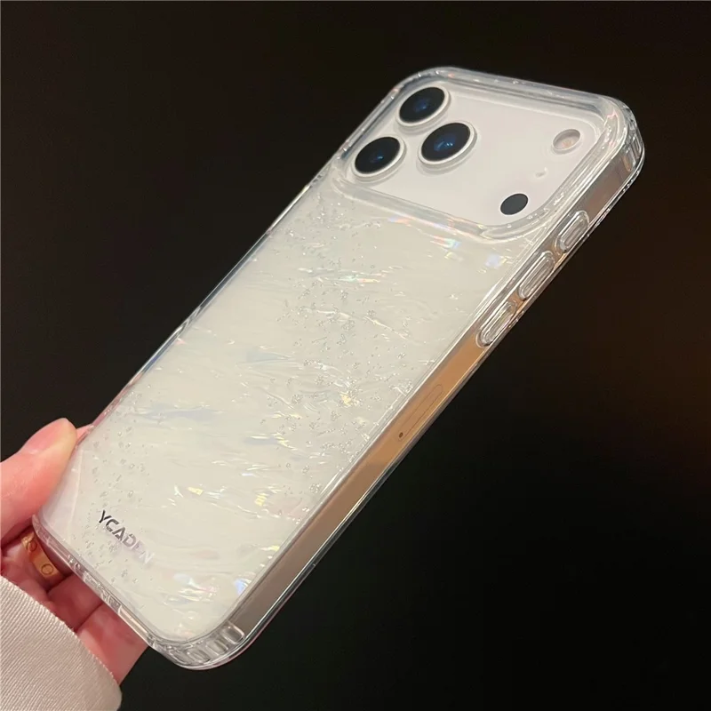 For iPhone 17 Pro Case Kleurrijk Ontwerp Stootvaste Harde PC Telefoonhoes - Blauw / Rood