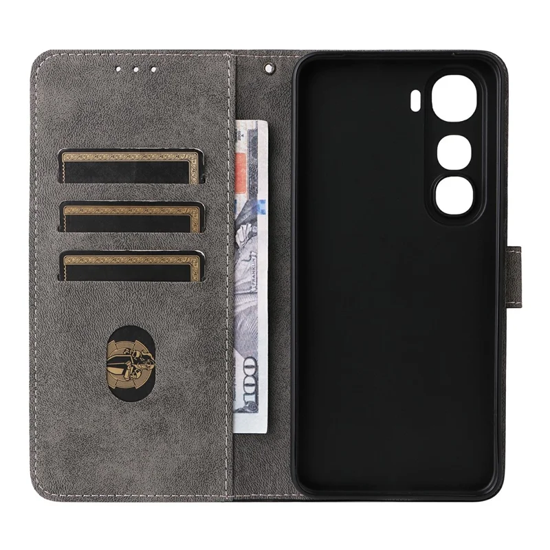 For vivo Y400 5G / 4G Case Wallet RFID Blocking PU Leather Phone Cover Stand with Strap - Black