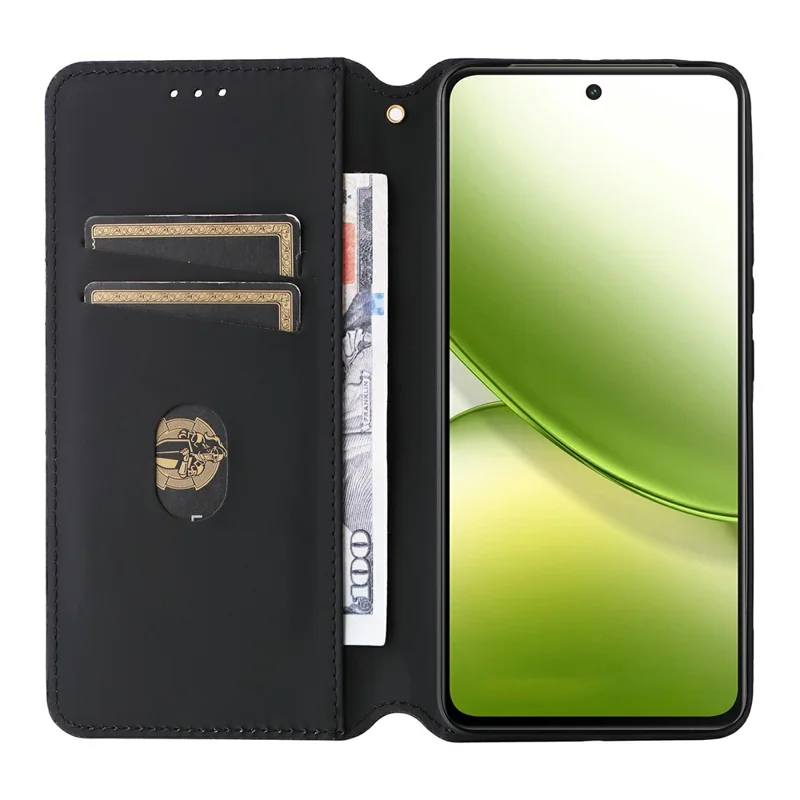 For vivo Y400 5G  /  4G Case Wallet Rhombus Imprinted Leather Phone Cover - Silver