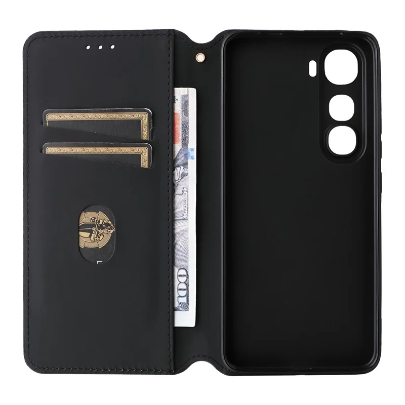 For vivo Y400 5G  /  4G Case Wallet Rhombus Imprinted Leather Phone Cover - Silver