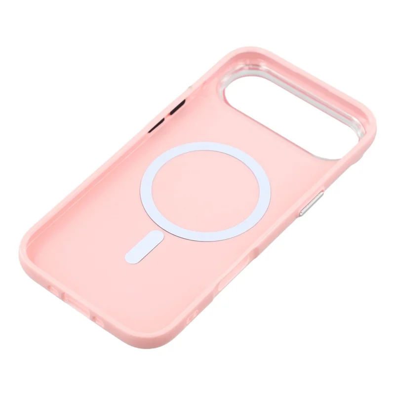 For iPhone Air Case Compatible with MagSafe Glitter Design IMD TPU + PC Phone Back Cover - Pink