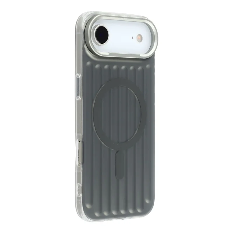 Étui pour iPhone 17 Air Compatible avec MagSafe Texture de Bagage IMD TPU Housse Arrière de Téléphone - Gris