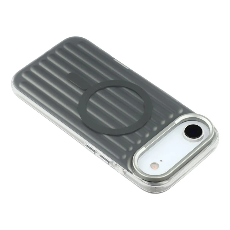 Étui pour iPhone 17 Air Compatible avec MagSafe Texture de Bagage IMD TPU Housse Arrière de Téléphone - Gris