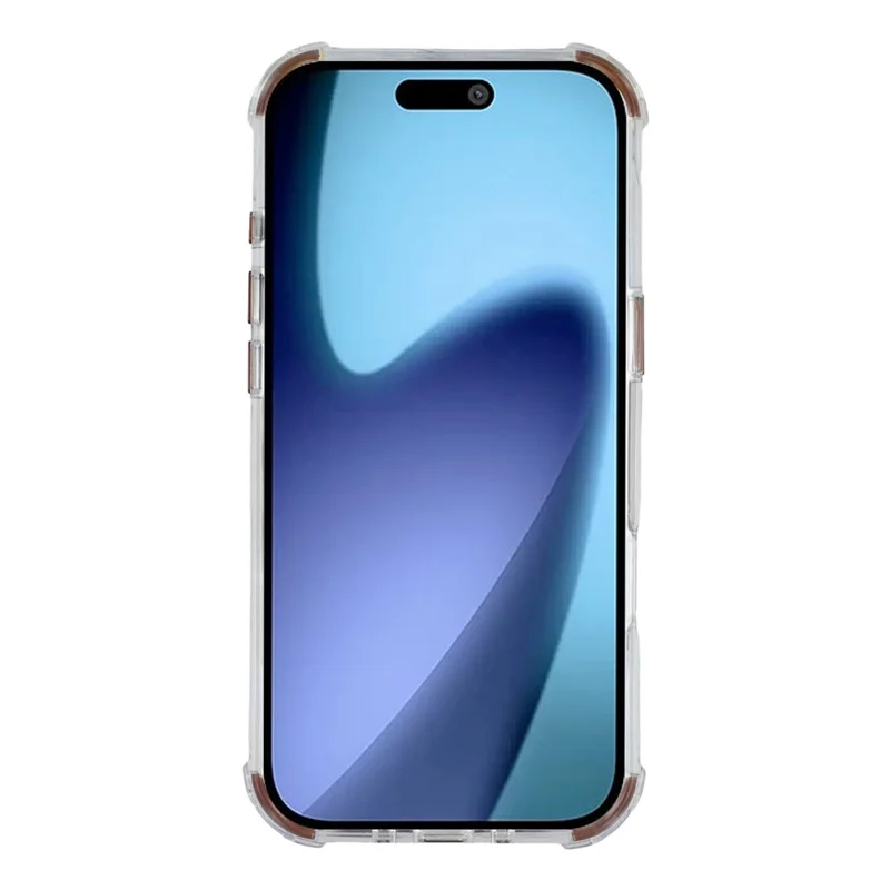 Custodia chiara magnetica per iPhone 17 Air Shockproof Hybrid Phone Shell con cornice per obiettivo della fotocamera e supporto - Marrone