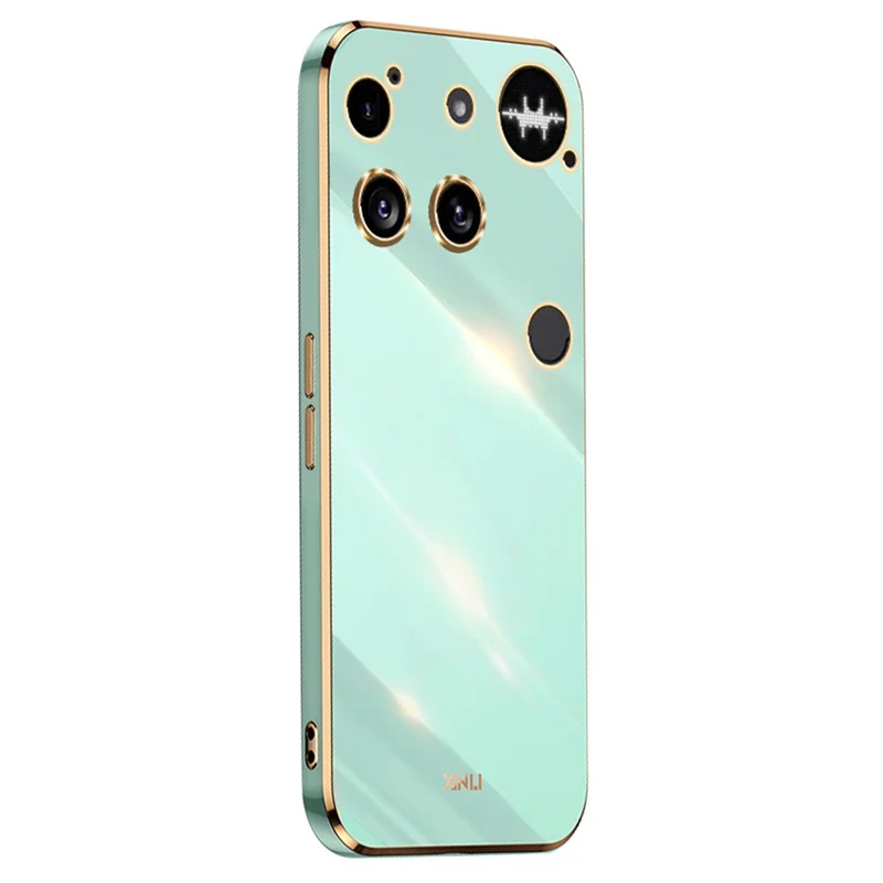 XINLI For Nothing Phone (3) 5G Case TPU Phone Cover with Electroplating Frame - Cyan