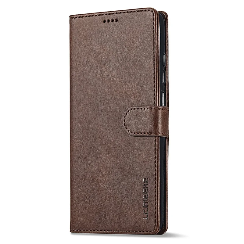 LC.IMEEKE لجهاز Honor 400 Lite 5G غطاء جلد صناعي بملمس جلد العجل مع حامل ومحفظة - بني