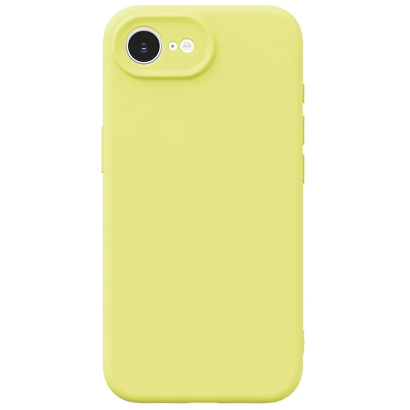 YCADEN For iPhone 17e / 16e Case Precise Cutouts TPU Phone Back Cover - Pear Yellow