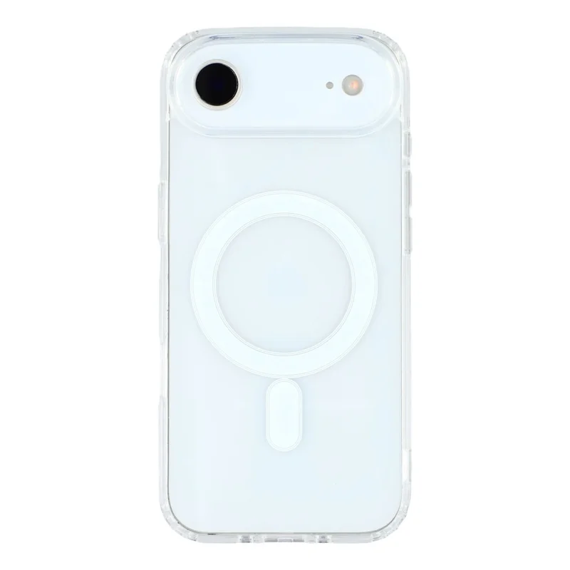 For iPhone 17 Air Magnetic Case Acrylic + TPU Clear Phone Cover
