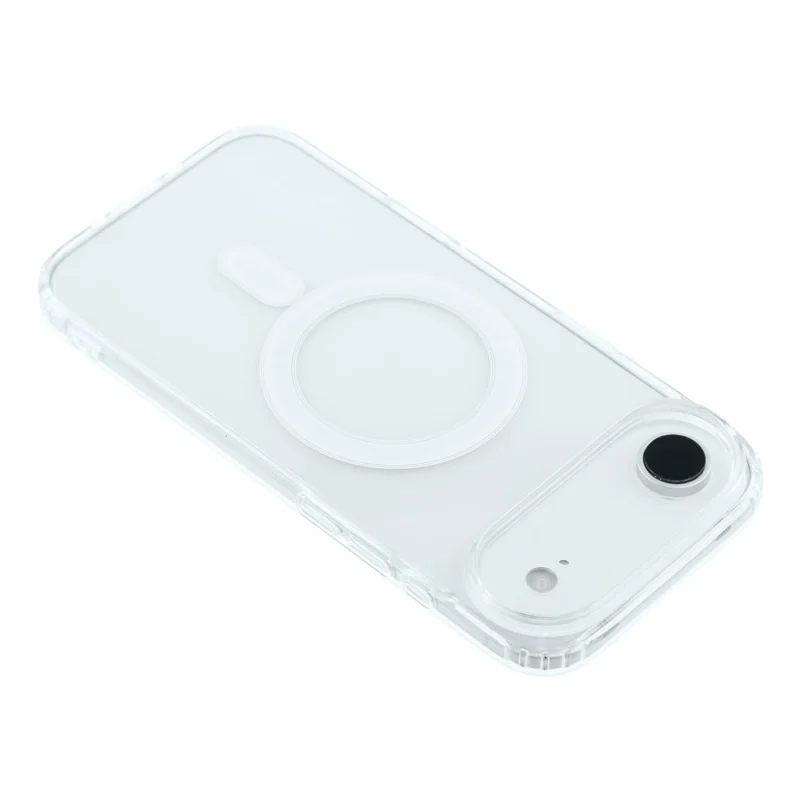 For iPhone 17 Air Magnetic Case Acrylic + TPU Clear Phone Cover