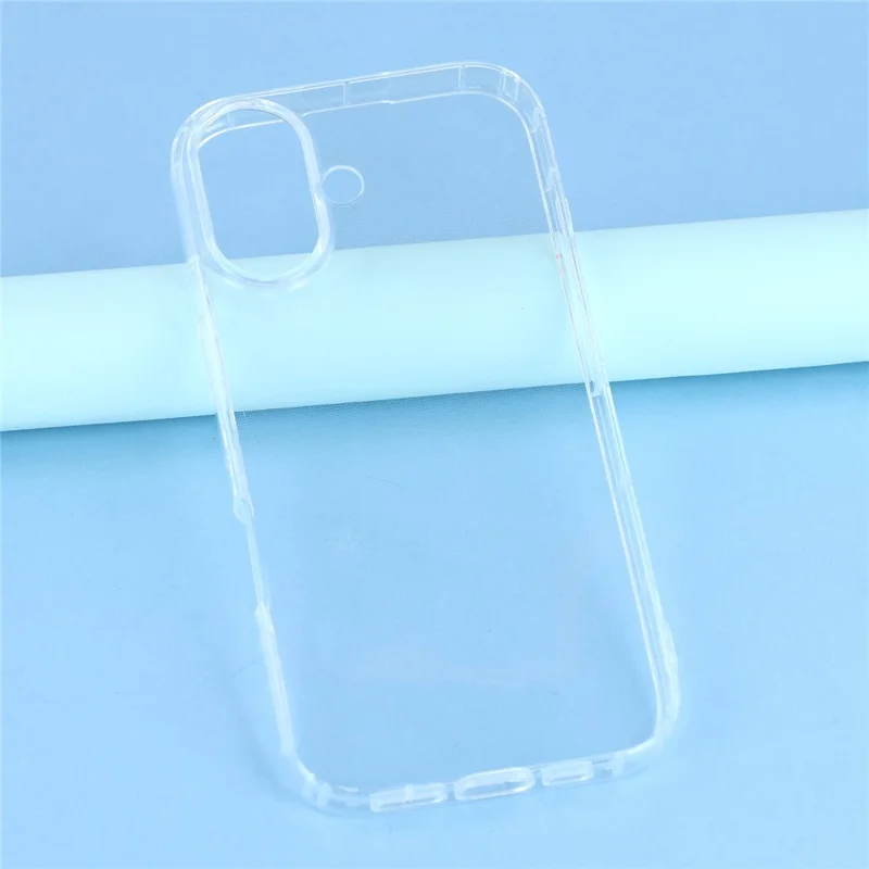 For iPhone 17 Case Airbag Protection TPU Clear Phone Back Cover Large Lens Cutout