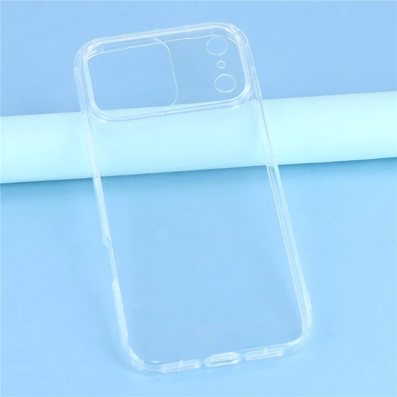 For iPhone 17 Pro Max Case Airbag Protection TPU Clear Phone Back Cover Large Lens Cutout