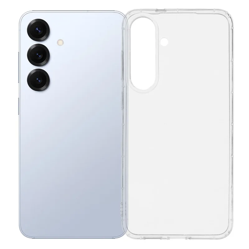 For Samsung Galaxy S25 FE Case Airbag Protection TPU Clear Phone Back Cover Large Lens Cutout