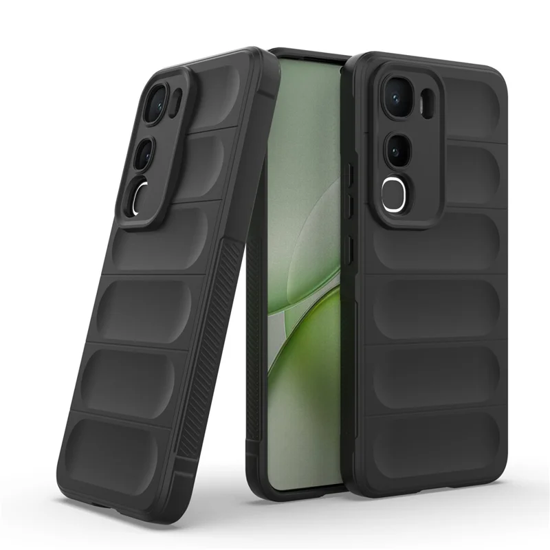 For vivo Y400 5G Case Anti-Drop Soft TPU Rugged Phone Back Cover - Black