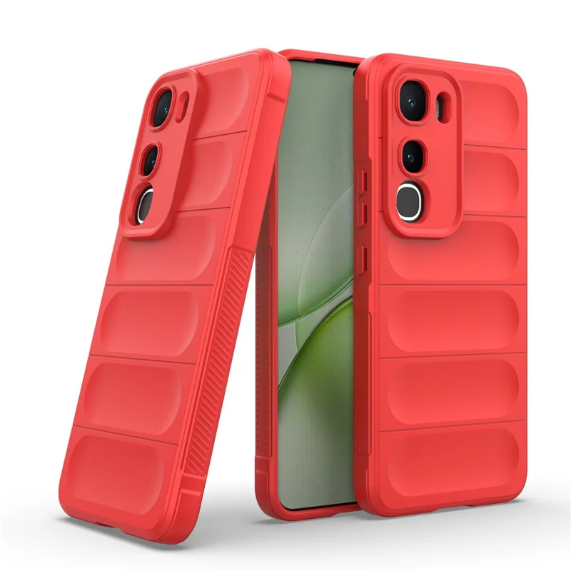 For vivo Y400 5G Case Anti-Drop Soft TPU Rugged Phone Back Cover - Red
