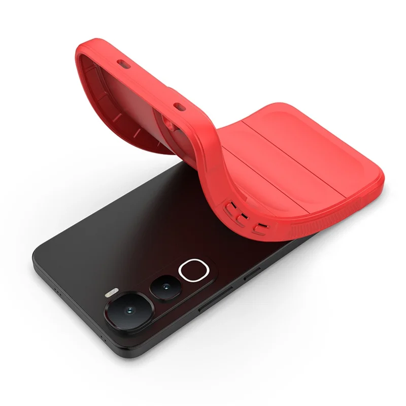 For vivo Y400 5G Case Anti-Drop Soft TPU Rugged Phone Back Cover - Red