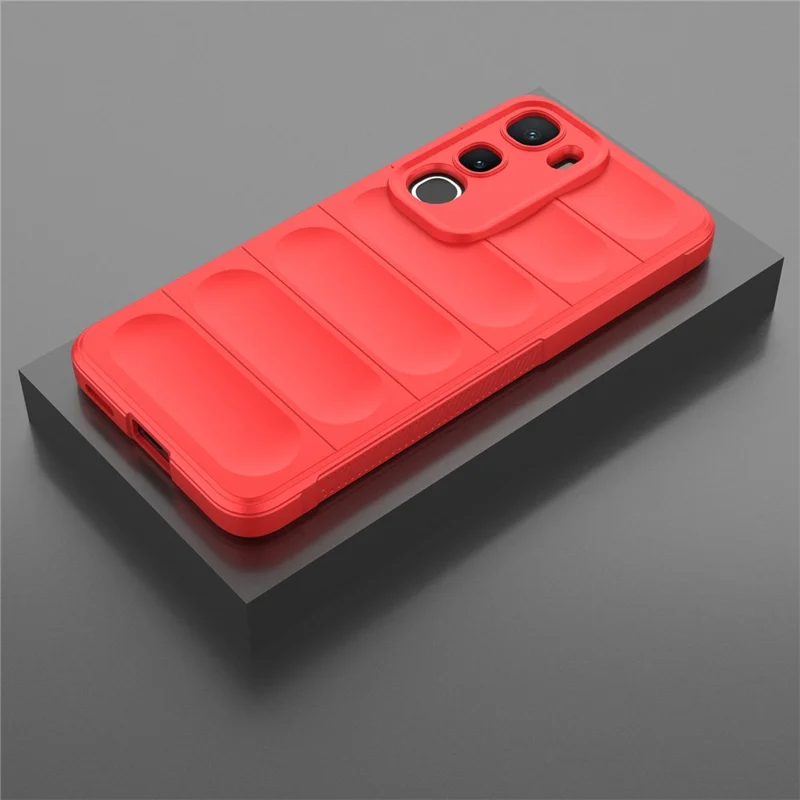 For vivo Y400 5G Case Anti-Drop Soft TPU Rugged Phone Back Cover - Red