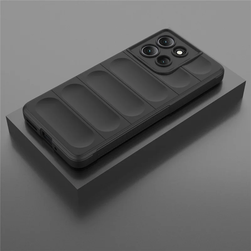 For Motorola Moto G86 Power 5G Case Anti-Drop Soft TPU Rugged Phone Back Cover - Black