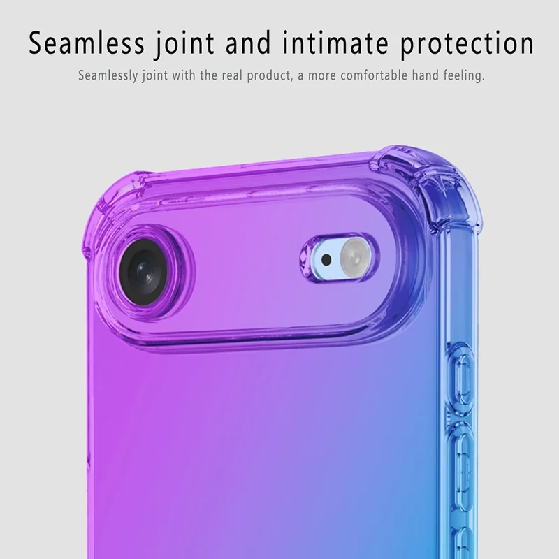 TPU-telefoonhoesje met gradientkleur voor iPhone Air, valbestendig hoesje - Paars / Blauw