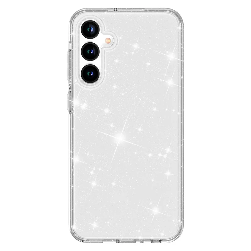 AMORUS For Samsung Galaxy A36 5G / A56 5G Case Soft TPU Hard PC Back Shockproof Phone Cover - Glitter White