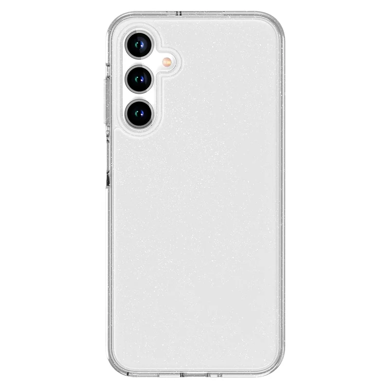 AMORUS For Samsung Galaxy A16 5G Case Soft TPU Hard PC Back Shockproof Phone Cover - Glitter White