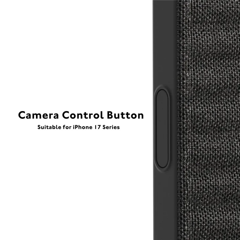 YOUNGKIT For iPhone 17 Pro Max Magnetic Case Jeans Cloth Texture TPU Canvas Phone Back Cover - Brown