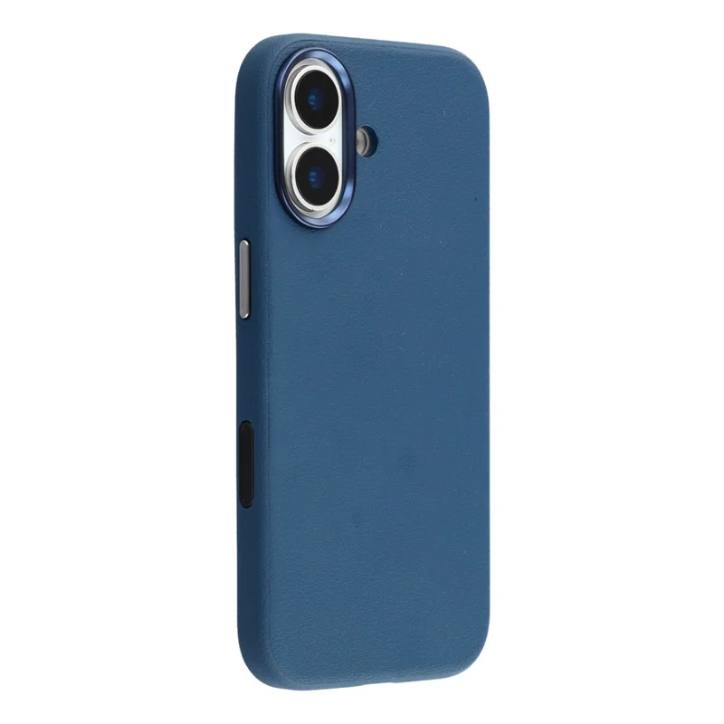 Étui compatible avec iPhone 17 X-LEVEL en cuir PU dur PC avec MagSafe - Bleu