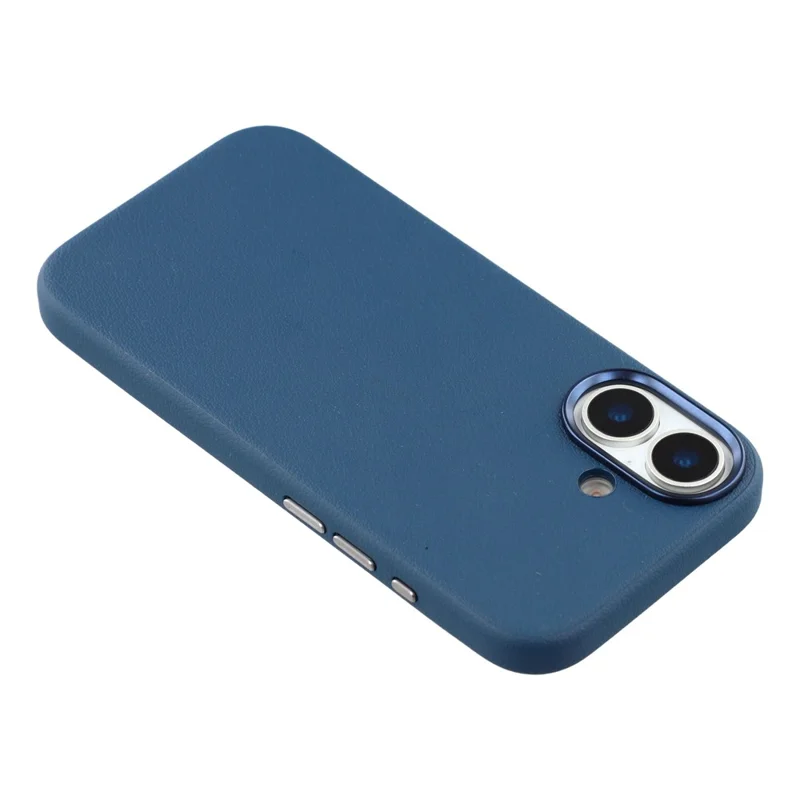 Étui compatible avec iPhone 17 X-LEVEL en cuir PU dur PC avec MagSafe - Bleu