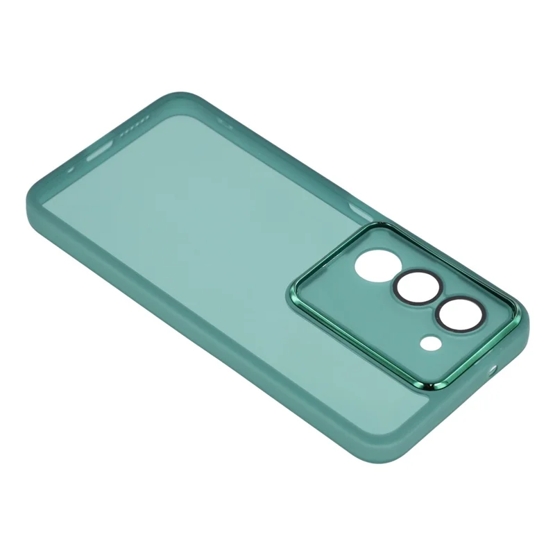 Cover per Xiaomi Redmi 15 5G (Globale) (169mm) - Cornice Fotocamera Elettroplaccata TPU - Trasparente Verde
