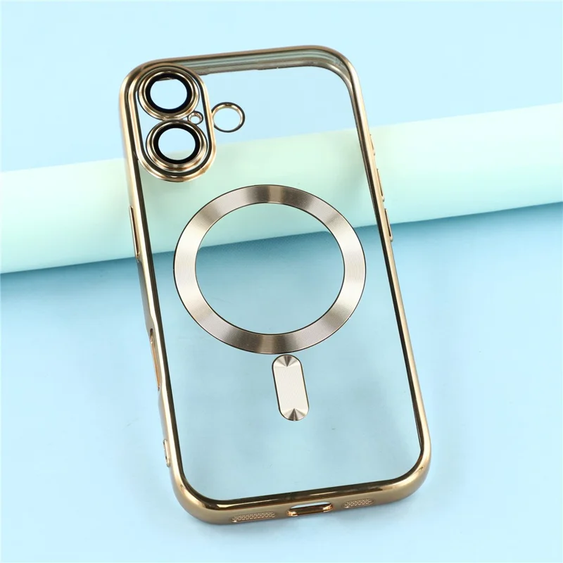 Étui pour iPhone 17 X-LEVEL Compatible avec MagSafe Protection complète de la caméra Étui de téléphone TPU - Or