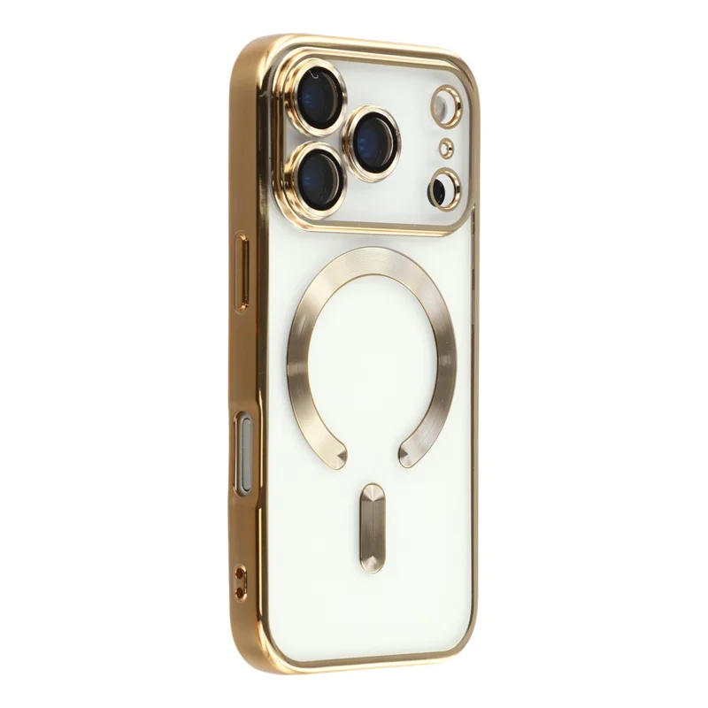 X-LEVEL For iPhone 17 Pro Max Case Compatible with MagSafe Full Camera Protection TPU Phone Cover - Gold