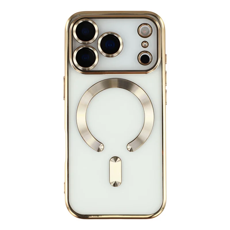 X-LEVEL For iPhone 17 Pro Max Case Compatible with MagSafe Full Camera Protection TPU Phone Cover - Gold