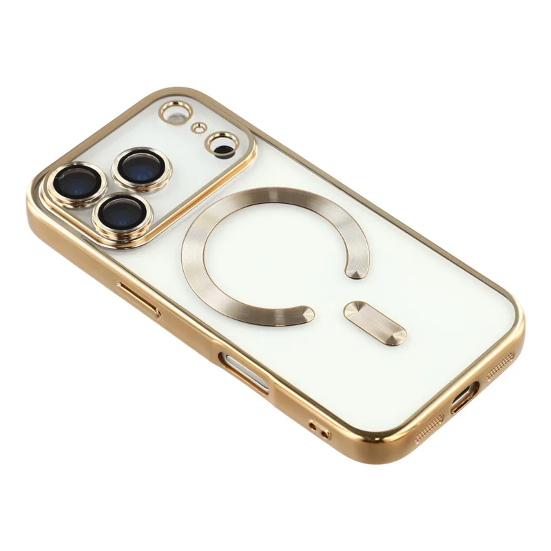 X-LEVEL For iPhone 17 Pro Max Case Compatible with MagSafe Full Camera Protection TPU Phone Cover - Gold
